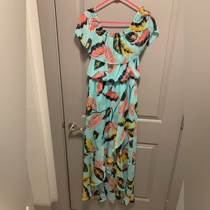 Beautiful print maxi dress
